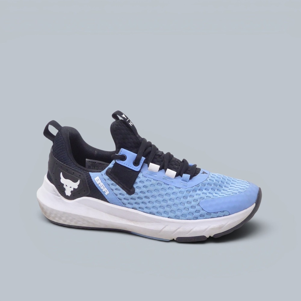 Under Armour Women Project Rock BSR 4 Training Shoes Blue Black Size 8.5
